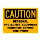 Caution Personal Protective Equipment Required Beyond This Point